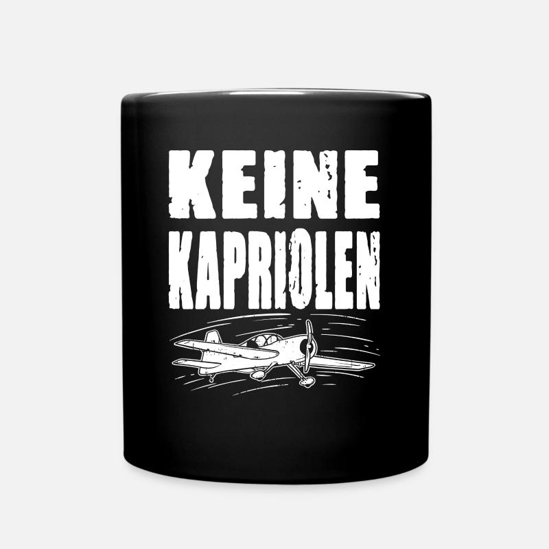 Keine Kapriolen - Nicht so tief Rüdiger - Tasse einfarbig - Schwarz