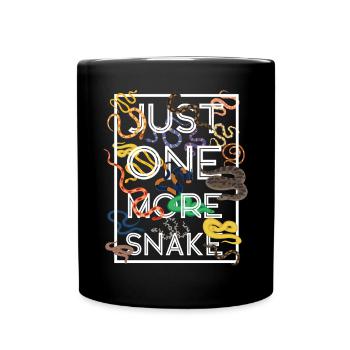Snake Serpent Just One More Snake - Full Colour Mug - black - Front