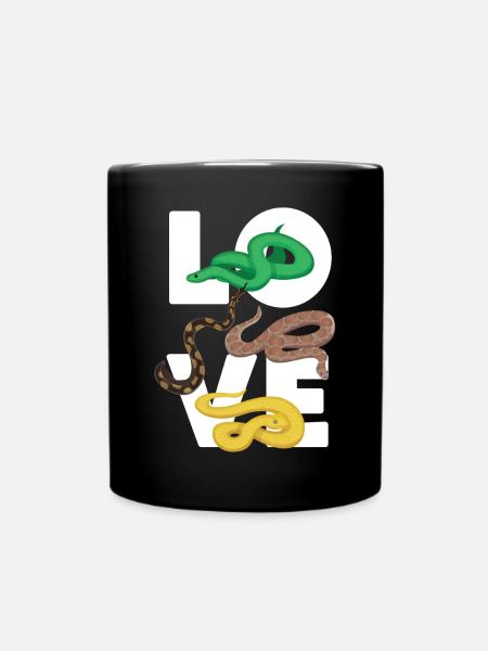 Serpent Serpent Amour - Mug uni - noir