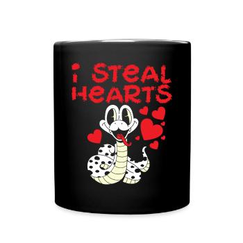 Snake Serpent Retro Vintage - Tasse einfarbig - Schwarz - Vorne