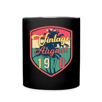 1970 August Retro - Full Colour Mug - black - Front