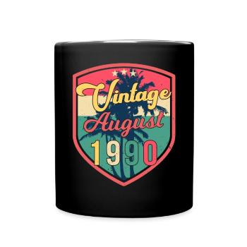 Salutations d’anniversaire pour août 1990 - Mug uni - noir - Devant