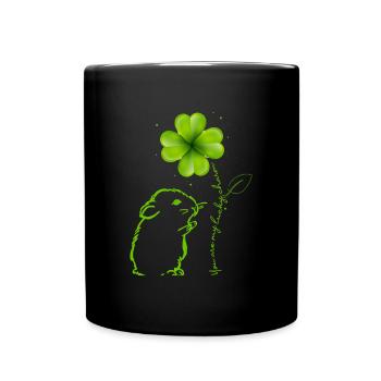 Tu es mon hamster porte-bonheur - Mug uni - noir - Devant