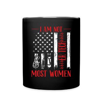 Infirmière de salle d’urgence Je ne suis pas la plupart des femmes ER Tech - Mug uni - noir - Devant