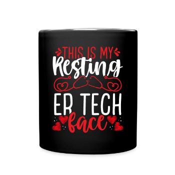 Emergency Room Nurse Resting ER Tech ER Nursing - Full Colour Mug - black - Front