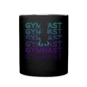 Turnerin Gymnastik Retro - Tasse einfarbig - Schwarz - Vorne