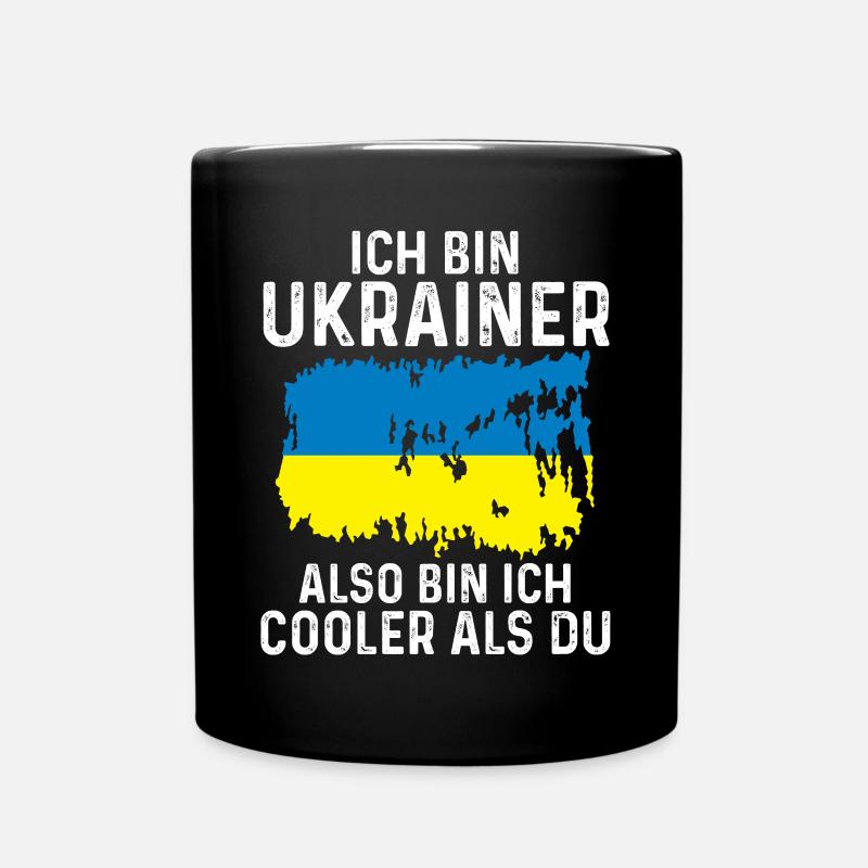 Ukraine Ukrainer Ukrainisches - Tasse einfarbig - Schwarz