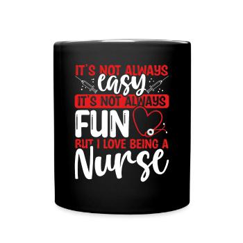 Infirmière de salle d’urgence RN CNA CRNA Drôle de soins infirmiers - Mug uni - noir - Devant
