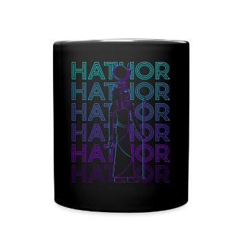 Hathor Déesse égyptienne Egypte ancienne Rétro - Mug uni - noir - Devant