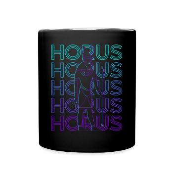 Œil d’Horus Dieu égyptien Egypte ancienne Retr - Mug uni - noir - Devant