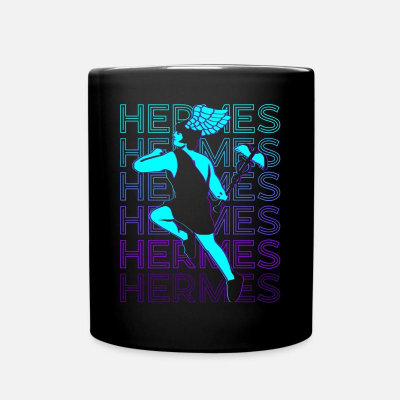 Hermès Dieu de la Vitesse Dieu Grec - Mug uni - noir