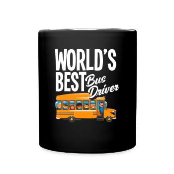 Funny School Bus Driver School Bus Bus Driver - Full Colour Mug - black - Front
