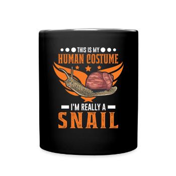 Schnecke Costume Humain Escargot Halloween - Mug uni - noir - Devant