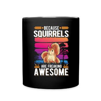 Cadeau Écureuil Écureuil Gris Écureuil - Mug uni - noir - Devant