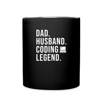 Programmeur de codage Coder Développeur de logiciels - Mug uni - noir - Devant