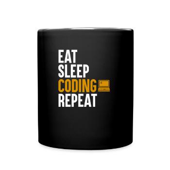 Programmierer Coding Entwickler Informatik - Tasse einfarbig - Schwarz - Vorne