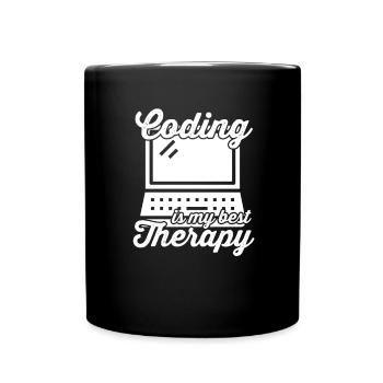 Programmierer Coding Entwickler Informatik - Tasse einfarbig - Schwarz - Vorne