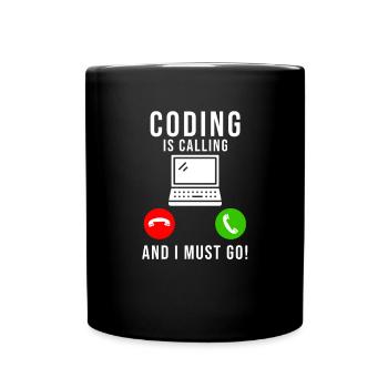 Programmierer Coding Entwickler Informatik - Tasse einfarbig - Schwarz - Vorne