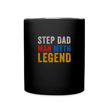 Beau-père Homme Mythe Légende Beau-père - Mug uni - noir - Devant