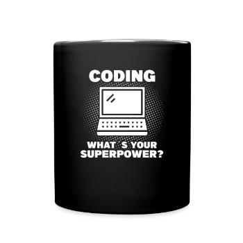 Programmeur de codage Coder Développeur de logiciels - Mug uni - noir - Devant