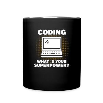 Programmierer Coding Entwickler Informatik - Tasse einfarbig - Schwarz - Vorne