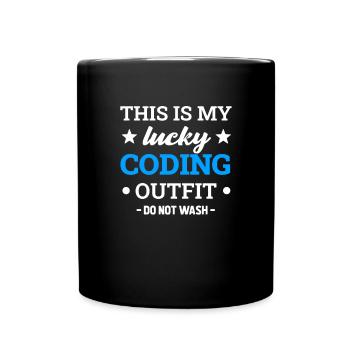 Programmeur de codage Coder Développeur de logiciels - Mug uni - noir - Devant