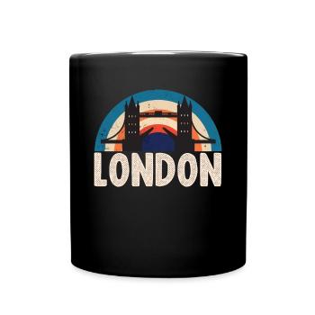 London Tower Bridge England Themse - Tasse einfarbig - Schwarz - Vorne