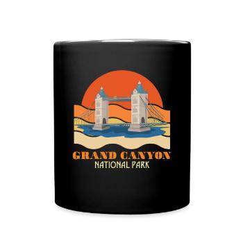 London Skyline - Tasse einfarbig - Schwarz - Vorne