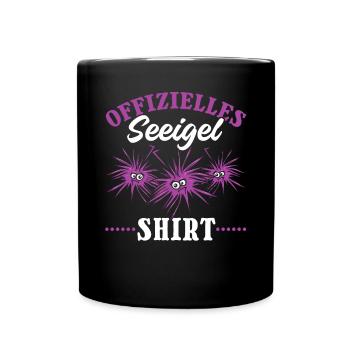 Offizielles Seeigel Shirt Lustiges Seeigel - Tasse einfarbig - Schwarz - Vorne
