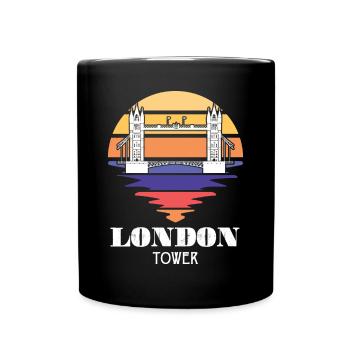 London Tower Bridge UK England Themse - Tasse einfarbig - Schwarz - Vorne