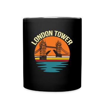London Tower Themse UK England - Tasse einfarbig - Schwarz - Vorne