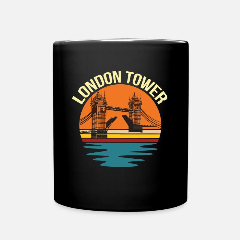 London Tower Thames UK England - Full Colour Mug - black