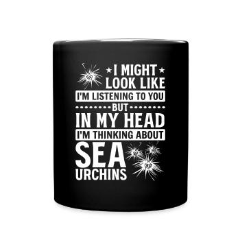 It might seem like I'm listening to you - Full Colour Mug - black - Front
