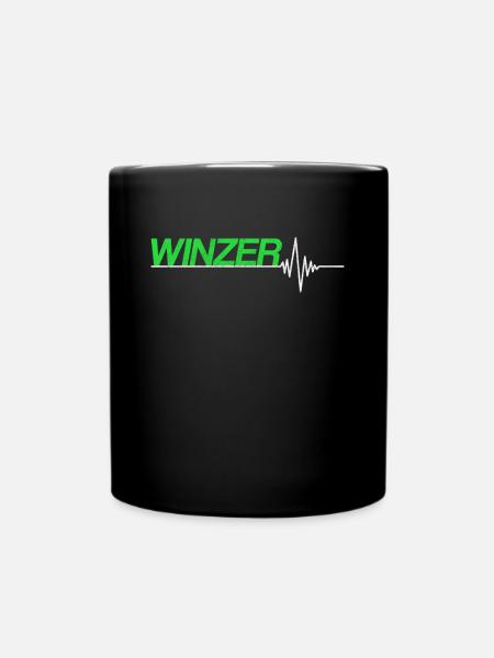 Winzer - Tasse einfarbig - Schwarz