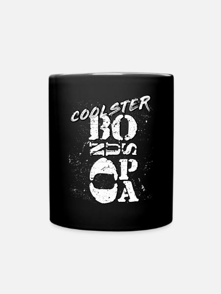 Opa Bonusopa - Tasse einfarbig - Schwarz