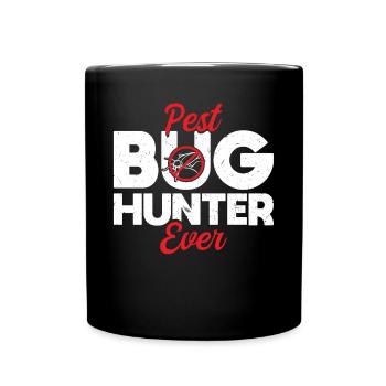 Pest Bug Hunter Ever - Kammerjäger - Full Colour Mug - black - Front
