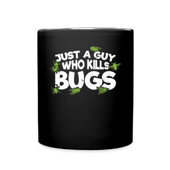 Pest Control Squad - Exterminator - Full Colour Mug - black - Front