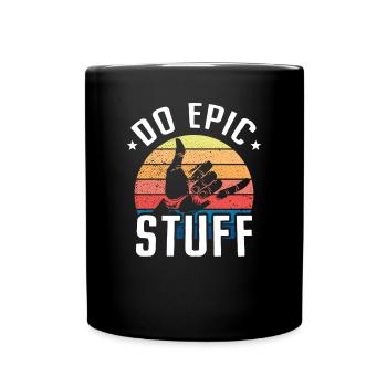 Do Epic Stuff Surfer Surfing Shaka Windsurfer Surf - Tasse einfarbig - Schwarz - Vorne