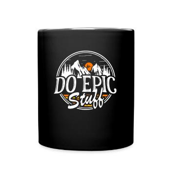 Do Epic Stuff Surfer Surfing Shaka Windsurfer Surf - Tasse einfarbig - Schwarz - Vorne
