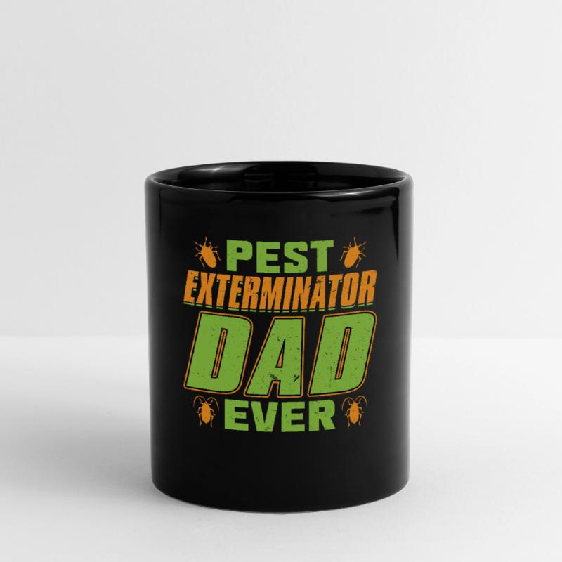 Schädlingsbekämpfer Dad Ever -Schädlingsbekämpfung Tasse einfarbig