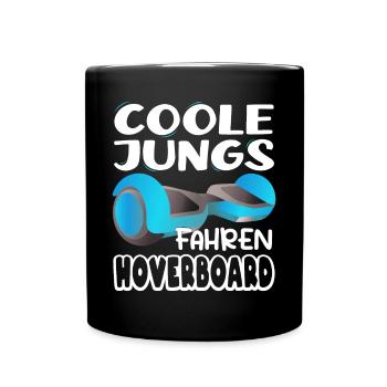 Hoverboarding Coole Jungs fahren Hoverboard - Tasse einfarbig - Schwarz - Vorne