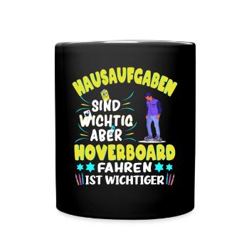 Hoverboarder Hoverboard fahren - Tasse einfarbig - Schwarz - Vorne