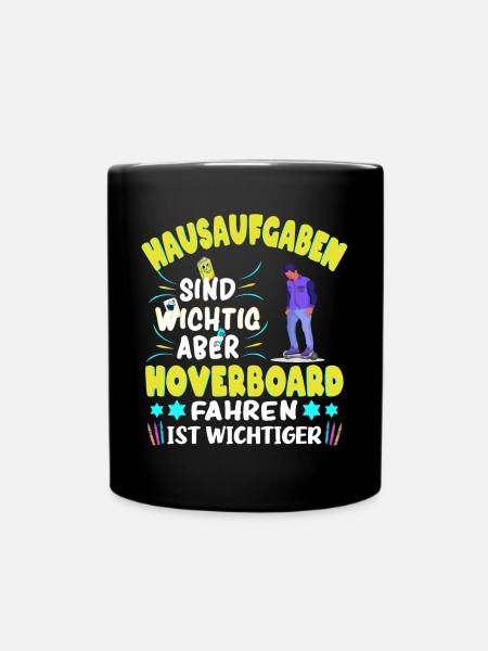 Hoverboarder Hoverboard fahren - Tasse einfarbig - Schwarz