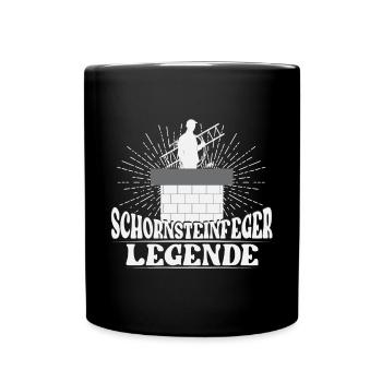 Schornsteinfeger Legende - Tasse einfarbig - Schwarz - Vorne