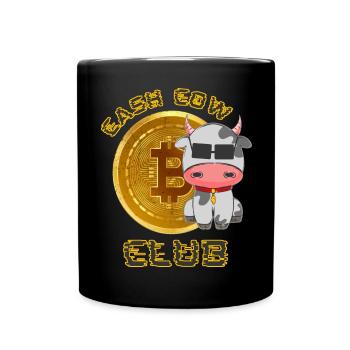 Cash Cow Club / Bitcoin / Crypto / HODL / Miner - Full Colour Mug - black - Front