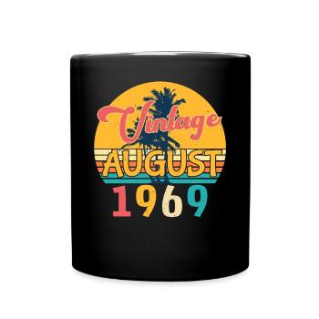 Geboren Im August 1969 - Tasse einfarbig - Schwarz - Vorne