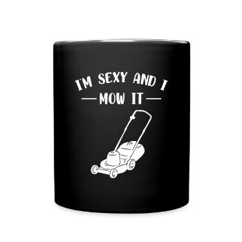 Dans Sexy Et Je Le Tonde Chemise Cadeau Jardinier - Mug uni - noir - Devant