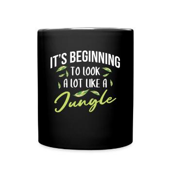 It's Beginny To Look A Lot Like A Jungle - Full Colour Mug - black - Front