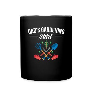 Cadeau de chemise de jardinage de papa Père Papa Fête des pères - Mug uni - noir - Devant