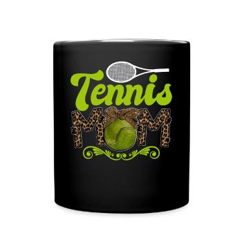 Cool Tennis Maman Joueuse de tennis Maman - Mug uni - noir - Devant